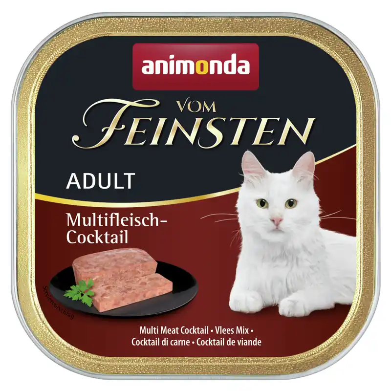 Angebot Sparpaket 8 x 100 g Animonda vom Feinsten Adult Multifleisch-Cocktail Katzen Nassfutter